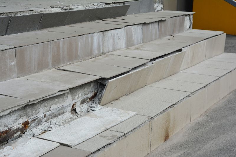 Repaired Cement Steps