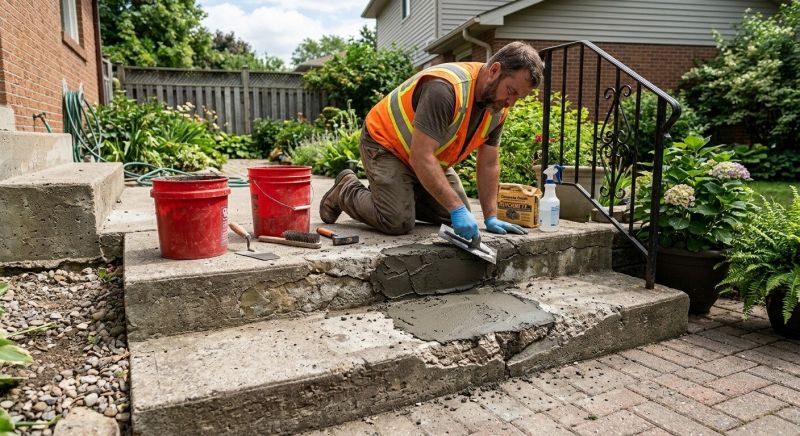 Cement Steps Repair Service