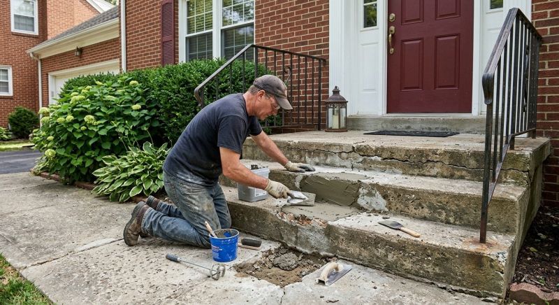 Cement Steps Repair